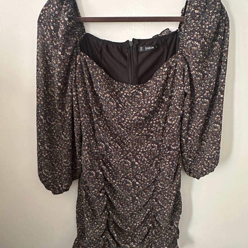 SHEIN‎ Floral Ruched Dress – Size S